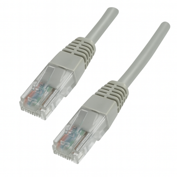 Патч-корд медный неекранированный 3м Kingda UTP CAT5e PVC Серый