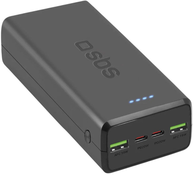 УМБ SBS 30000mAh PD 20W USB-C Black (8018417435775)