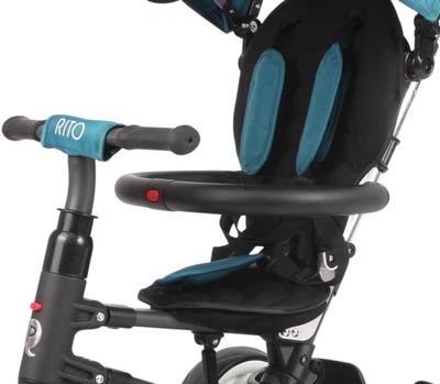 Триколісний велосипед Qplay Rito Eva Green-blue (0686268624471)