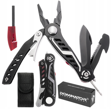 Мультитул Dominator 12в1 с чехлом компактный инструмент для EDC кемпинга дома авто