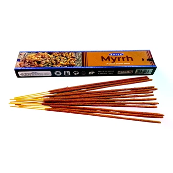 Myrrh premium incence sticks (Мирра)(Satya) пыльцовое благовоние 15 гр. 36293