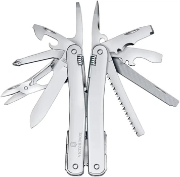 Мультитул Victorinox SwissTool Spirit MX компактный для ремонта снаряжения, чехол кожаный
