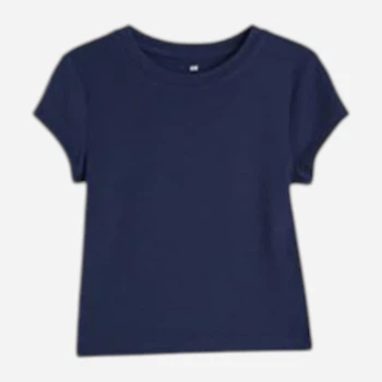 Подростковая футболка для девочки H&M 1233806005c20 146 см Синяя (KC1000000051609)