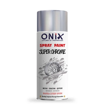Краска акриловая с эффектом Хром 318 BRIGHT CHROME ONIX 400 мл