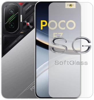 Бронепленка для Poco F7 на экран износоустойчивая полиуретановая SoftGlass