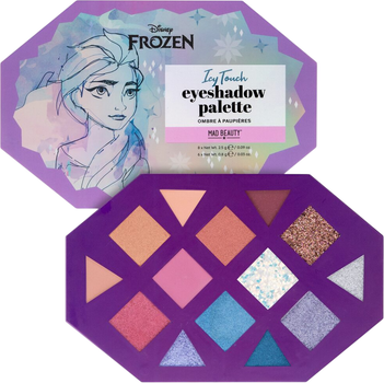 Палетка тіней Mad Beauty Frozen Крижане серце - Льодяний дотик (DF-FG10393-6)