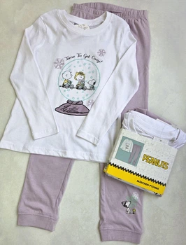 Детская пижама с длинным рукавом PEANUTS 98-104 см для девочек 040626