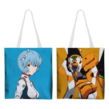 Шопер еко-сумка Євангеліон Рей Аянамі Evangelion Rei Ayanami 33 х 37 см двосторонній 2667502860