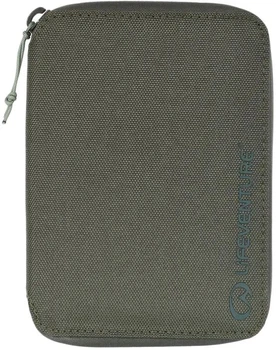 Кошелек Lifeventure Recycled RFID Mini Travel Wallet Olive водостойкий RFID для путешествий с карманом для паспорта и смартфона