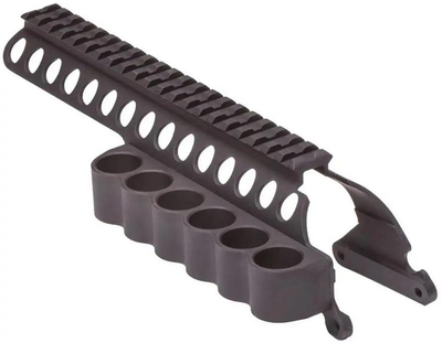 Крепление Mesa Tactical Carrier And Saddle Rail для Remington 870 кал. 12 на 6 патронов (16080305)