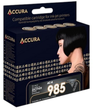 Tusz Accura ink Brother LC985BK XL Black (5904726975428)