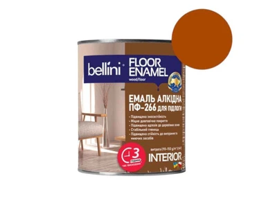 Емаль алкідна ПФ-266 BELLINI Жовто-коричневий 0,9кг