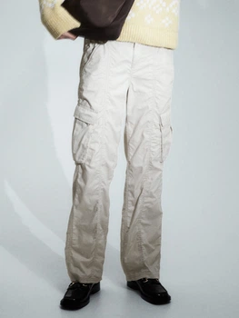Брюки женские H&M 1083344007c29 42 Бежевые (KC1000000051029)