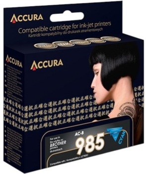 Tusz Accura ink Brother LC985C XL Cyan (5904726976142)