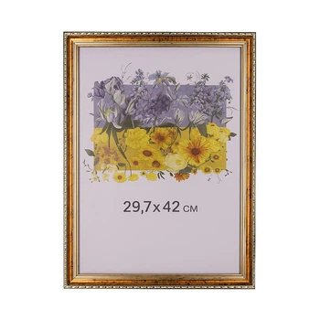 Фоторамка А3 29,7x42 золотая с узором DM1715x0100