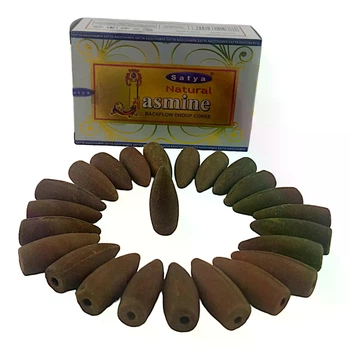 Natural Jasmine Backflow Cones (Жасмин)(Satya) 24 конуса в упаковке 34977
