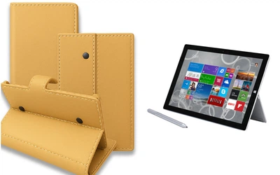 Книга-трансформер Armor для планшета Microsoft Surface Pro 2, Pro 3, Pro 4, цвет Gold