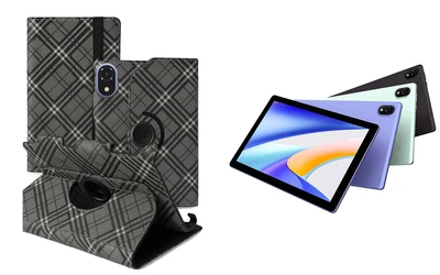 Чехол Spinner360 для планшета DOOGEE Tab U10, цвет Kletochka