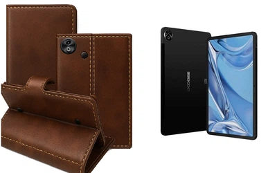 Книга-трансформер Armor для планшета DOOGEE T20 Ultra, цвет Kashtanovyy