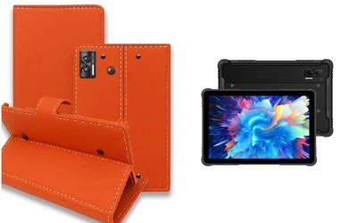 Книга-трансформер Armor для планшета DOOGEE R08, цвет Orange