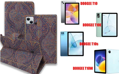 Книга-трансформер Armor для планшета DOOGEE T10, T10E, T10s, T10W, цвет Pestryy