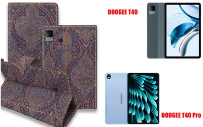 Книга-трансформер Armor для планшета DOOGEE T40, DOOGEE T40 Pro, цвет Pestryy