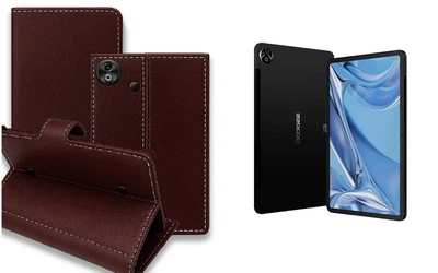 Книга-трансформер Armor для планшета DOOGEE T20 Ultra, цвет Wine-Red