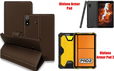 Книга-трансформер Armor для планшета Ulefone Armor Pad, Armor Pad 2, цвет TM brown