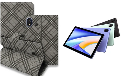 Книга-трансформер Armor для планшета DOOGEE Tab U10, U10 Pro, цвет Kletka