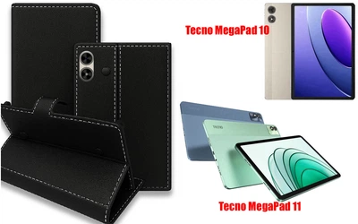 Книга-трансформер Armor для планшета Tecno MegaPad 10, MegaPad 11, цвет Black