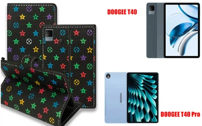 Книга-трансформер Armor для планшета DOOGEE T40, DOOGEE T40 Pro, цвет L. black
