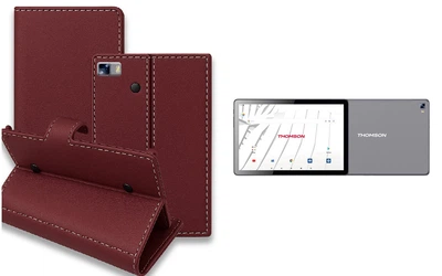 Книга-трансформер Armor для планшета Thomson TEOX10 LTE, цвет Bordo