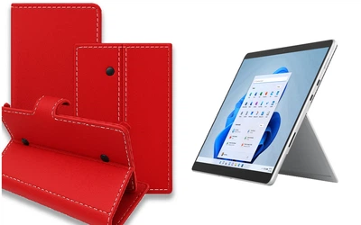 Книга-трансформер Armor для планшета Microsoft Surface Pro 8, Pro 9, цвет Red