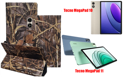 Книга-трансформер Armor для планшета Tecno MegaPad 10, MegaPad 11, цвет Kamush