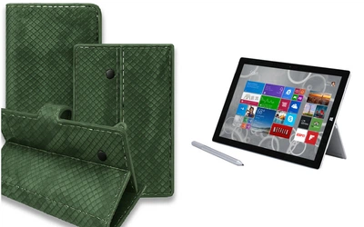 Книга-трансформер Armor для планшета Microsoft Surface Pro 2, Pro 3, Pro 4, цвет Green crocodile