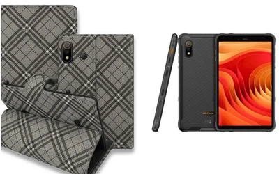 Книга-трансформер Armor для планшета Ulefone Armor Pad Lite, Armor Pad Pro, цвет Kletka