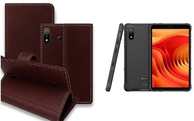 Книга-трансформер Armor для планшета Ulefone Armor Pad Lite, Armor Pad Pro, цвет Wine-Red