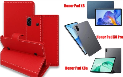 Книга-трансформер Armor для планшета Honor Pad X8, Pad X8 Pro, Pad X8a, цвет Red