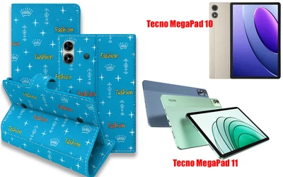 Книга-трансформер Armor для планшета Tecno MegaPad 10, MegaPad 11, цвет Fashion blue