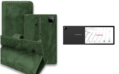 Книга-трансформер Armor для планшета Thomson TEO 13, цвет Green crocodile