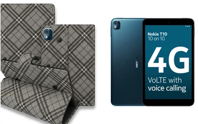 Книга-трансформер Armor для планшета Nokia Tab T10, цвет Kletka