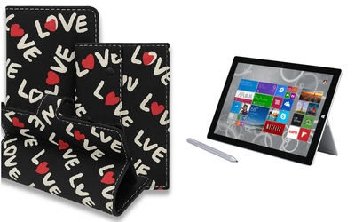 Книга-трансформер Armor для планшета Microsoft Surface Pro 2, Pro 3, Pro 4, цвет Love