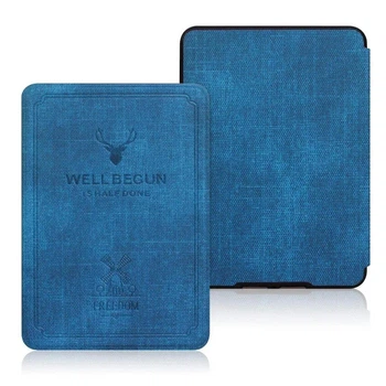 Обложка чехол NFcase SoftShell Freedom для Amazon Kindle Paperwhite (2015) 7th Gen (DP75SDI) Ocean Blue