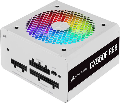 Блок живлення CORSAIR CX550F RGB 80 PLUS Bronze White Б/В