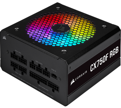 Блок живлення CORSAIR CX750F RGB 80 PLUS Bronze Black Б/В