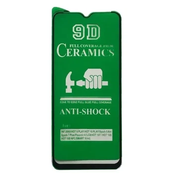 Захисне скло CERAMIC для Xiaomi Redmi 14C/A3 Pro/A4/A5 4G/Poco C75 чорне тех. пак