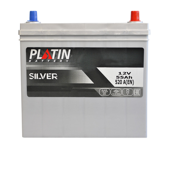 Автомобильный аккумулятор Platin Silver Asia SMF 55Ah 520A R+ (NS60) (550239411)