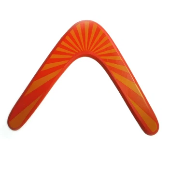 Дерев'яний бумеранг. Бумеранг із липи. Помаранчевий бумеранг. Wooden boomerang