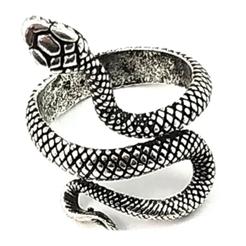 Кольцо Змея кольцо кольцо со змеей Snake серебряный цвет