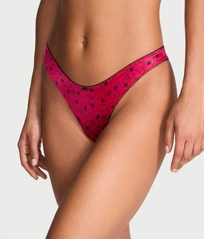Трусики сатинові стрінги Victoria’s Secret Різнобарвний L